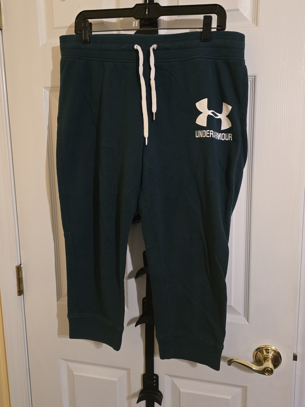 Under Armour Teal Pull-On Track Joggers with White Logo